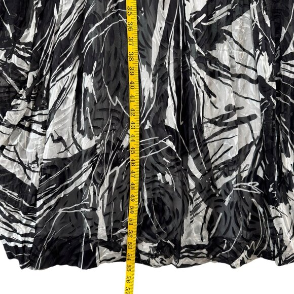 BCBGMaxAzria Maxi Dress Evening Gown Black White Strapless Silk Beaded Size 4P - Picture 11 of 15